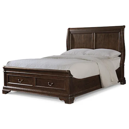 Queen Storage Sleigh Bed